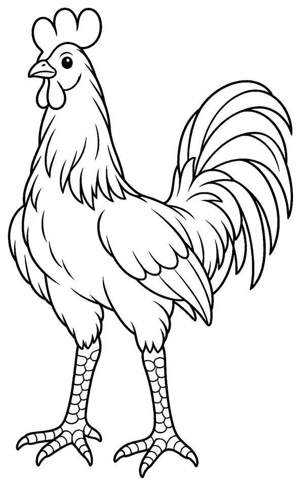 Coloriage de Combattant de Liège : dessin au trait noir à colorier