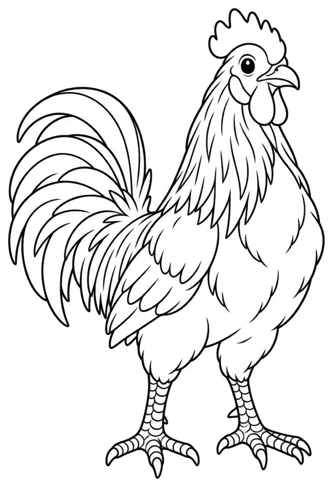 Coloriage de Combattant du Nord : dessin au trait noir à colorier