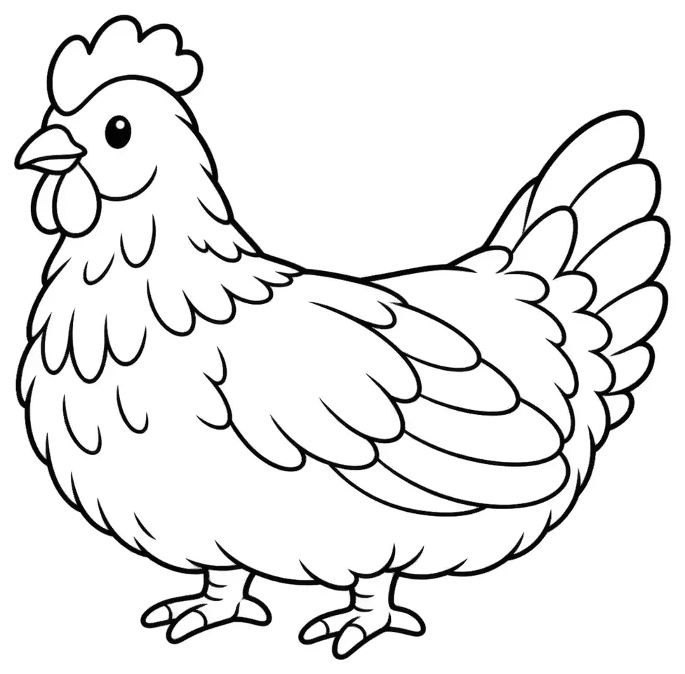 Coloriage de Courtes-pattes : dessin au trait noir à colorier