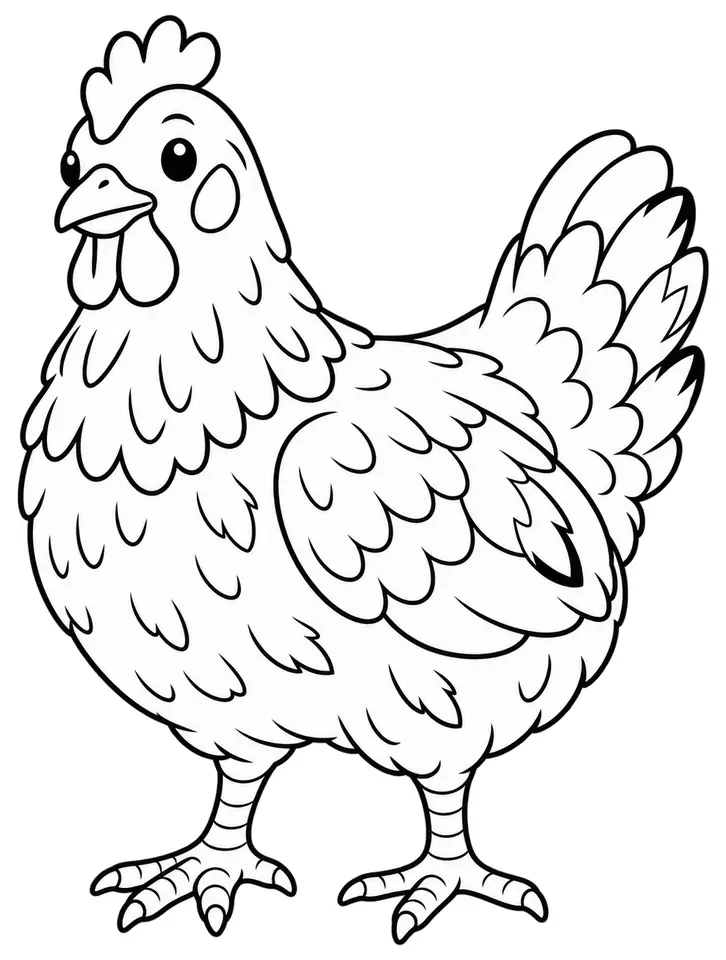 Coloriage de ISA brown : dessin au trait noir à colorier