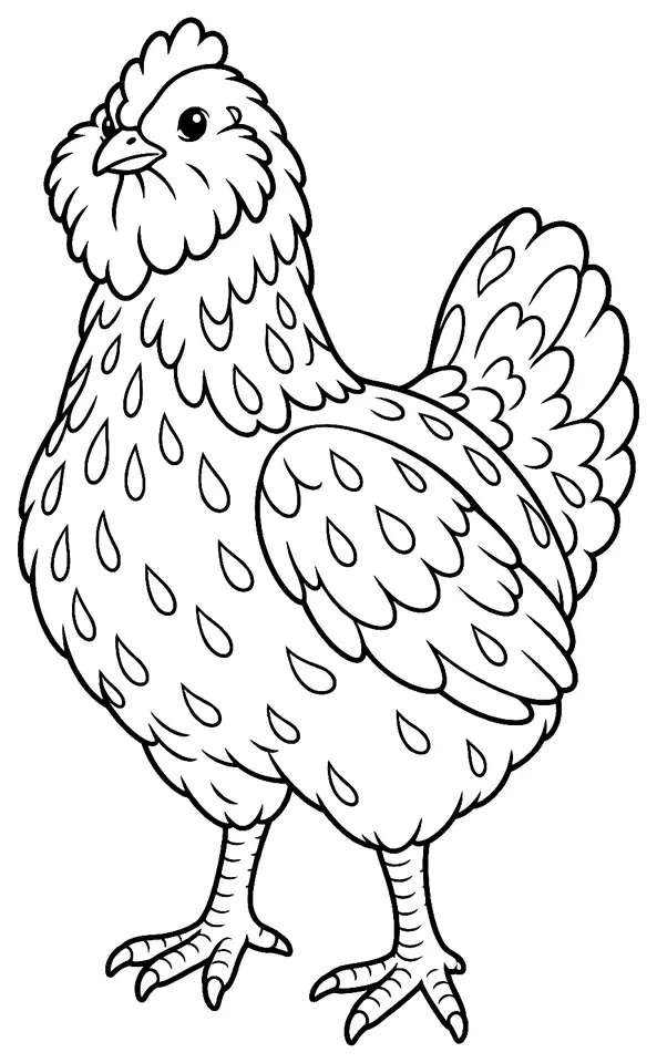 Coloriage de Orloff : dessin au trait noir à colorier