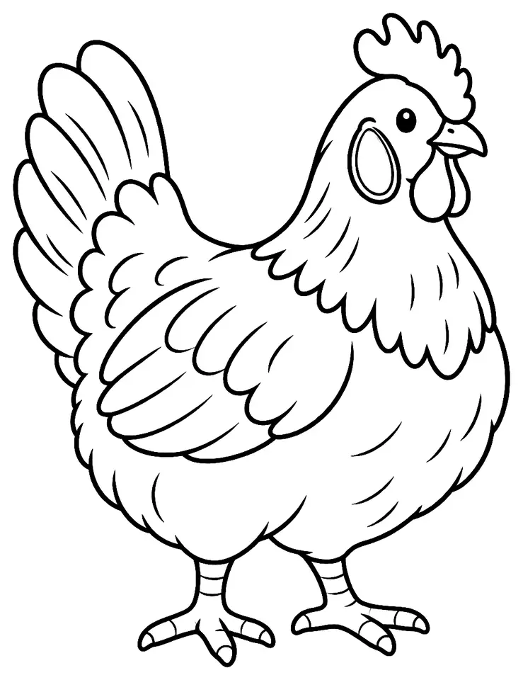 Coloriage de Penedesenca : dessin au trait noir à colorier