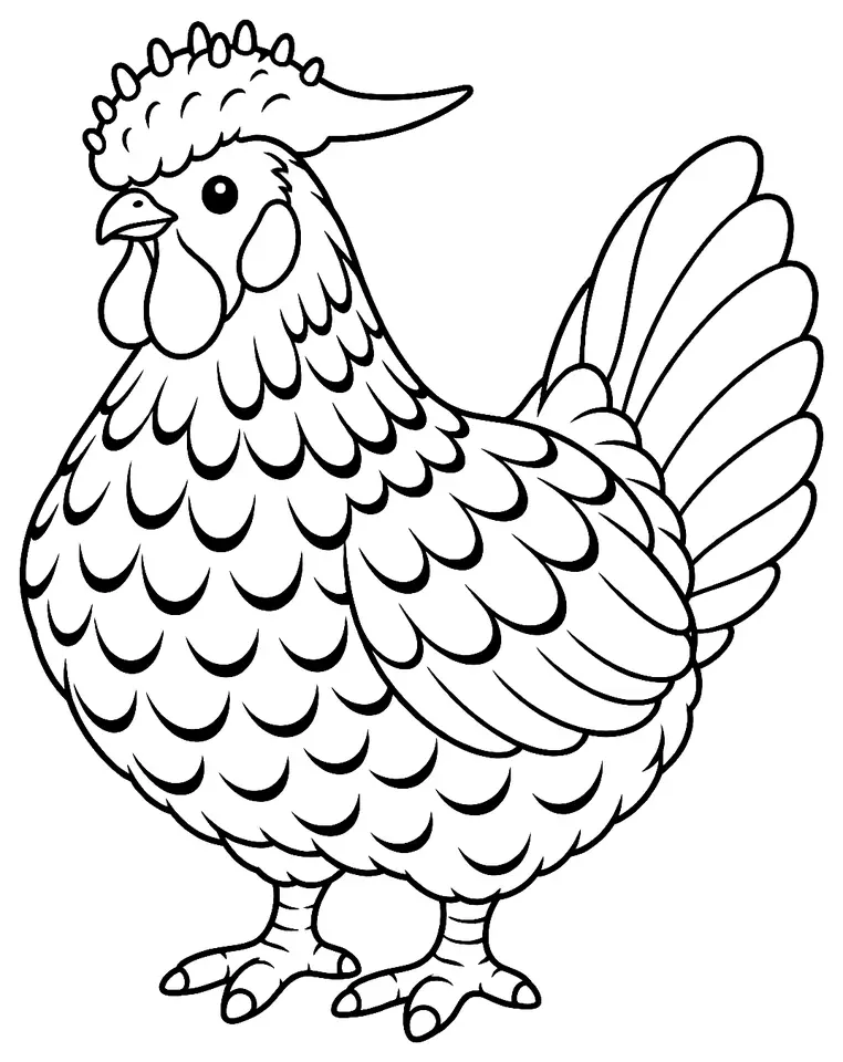 Coloriage de Red Cap : dessin au trait noir à colorier