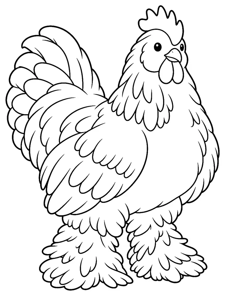 Coloriage de Sabelpoot : dessin au trait noir à colorier