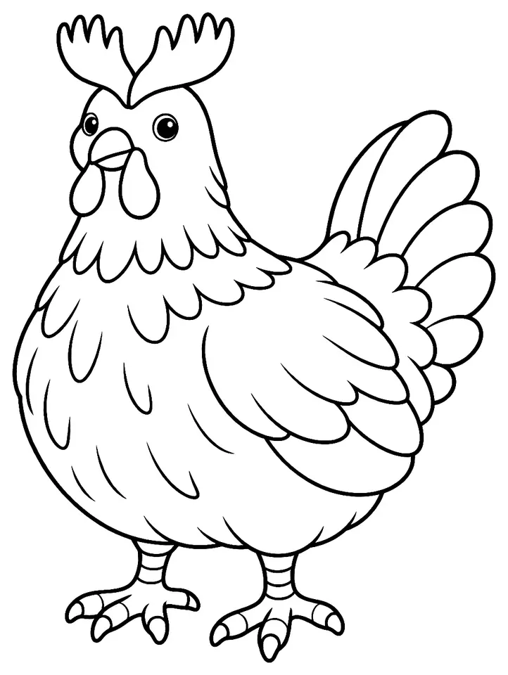 Coloriage de Sicilienne : dessin au trait noir à colorier