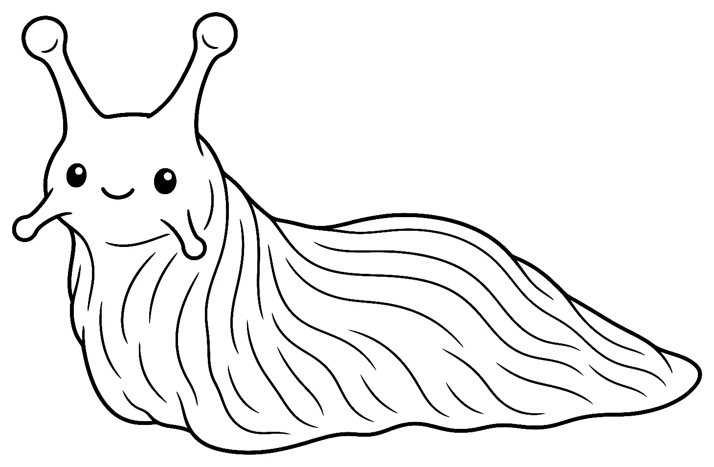 Coloriage de Loche rouge : dessin au trait noir à colorier