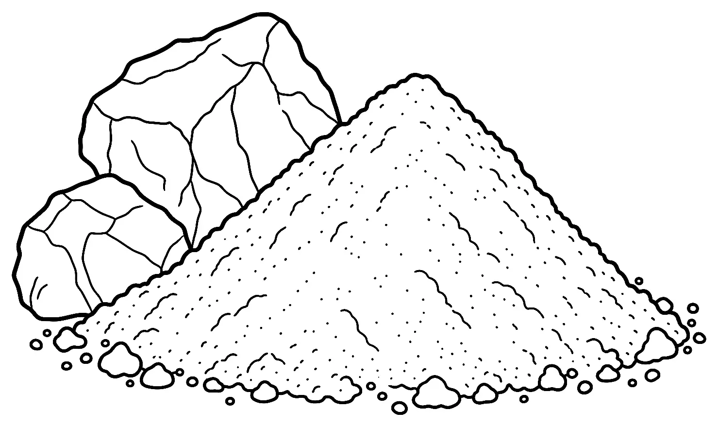 Coloriage de Chaulage : dessin au trait noir à colorier