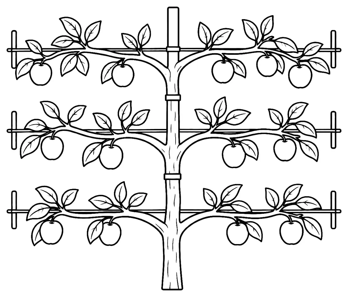 Coloriage de Cordon : dessin au trait noir à colorier