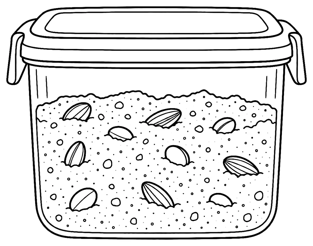 Coloriage de Stratification : dessin au trait noir à colorier