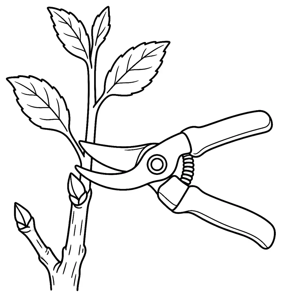 Coloriage de Taille : dessin au trait noir à colorier