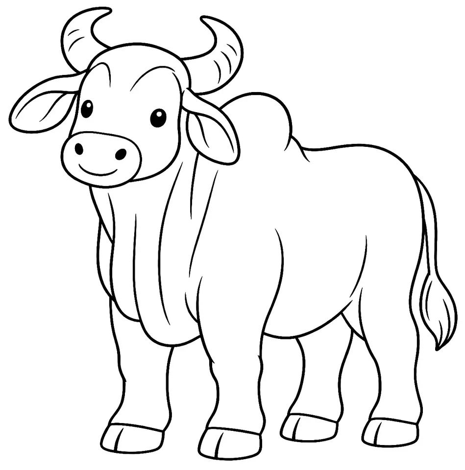 Coloriage de Alambadi : dessin au trait noir à colorier