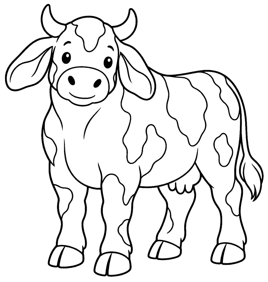 Coloriage de American : dessin au trait noir à colorier