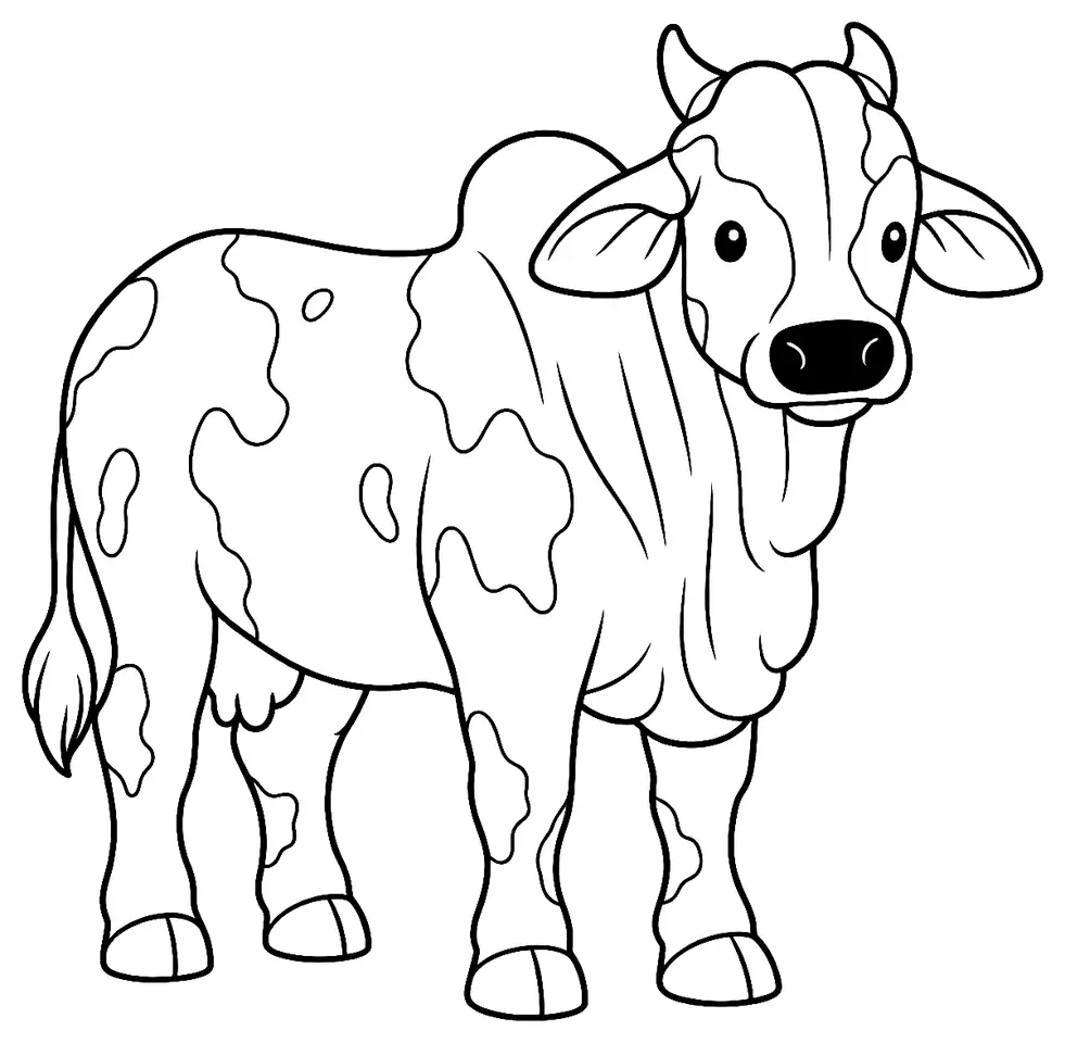 Coloriage de Bargur : dessin au trait noir à colorier