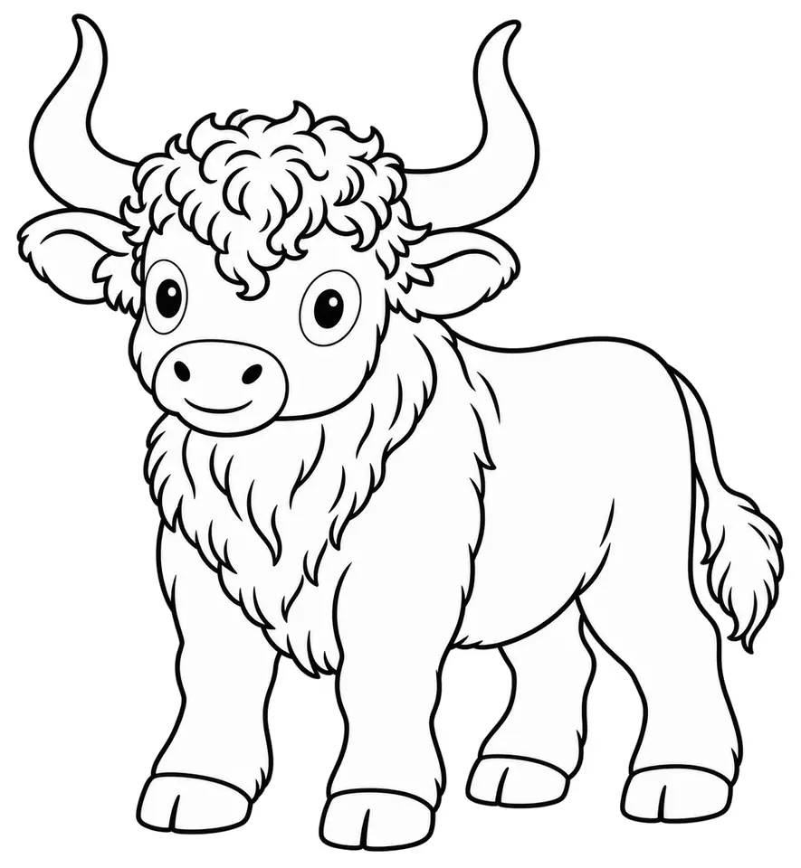 Coloriage de Betizu : dessin au trait noir à colorier