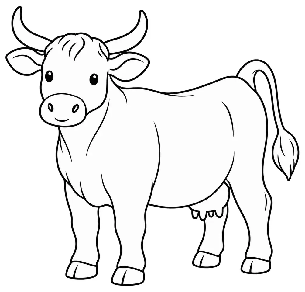 Coloriage de Bressanne : dessin au trait noir à colorier