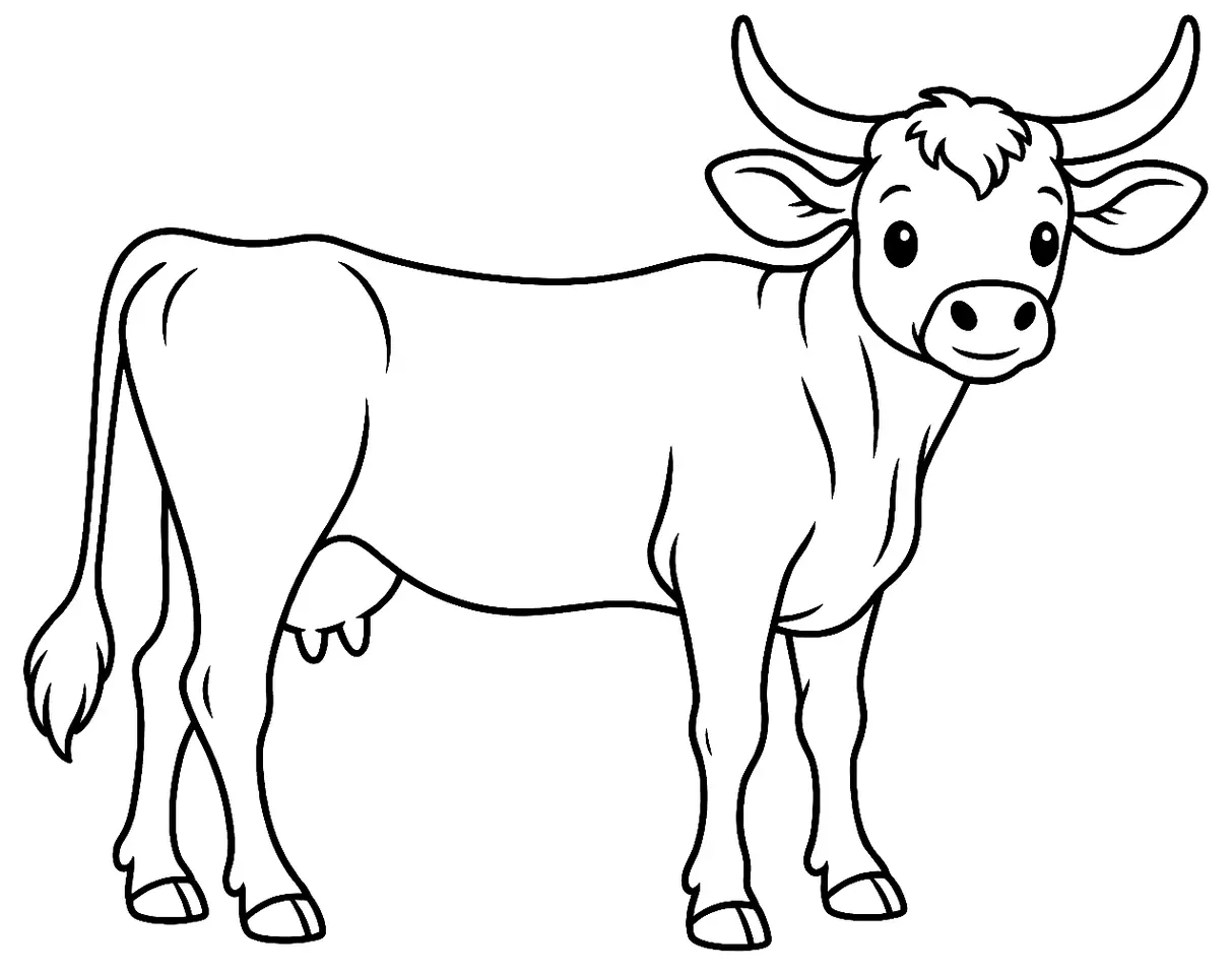Coloriage de Brune de Guingamp : dessin au trait noir à colorier
