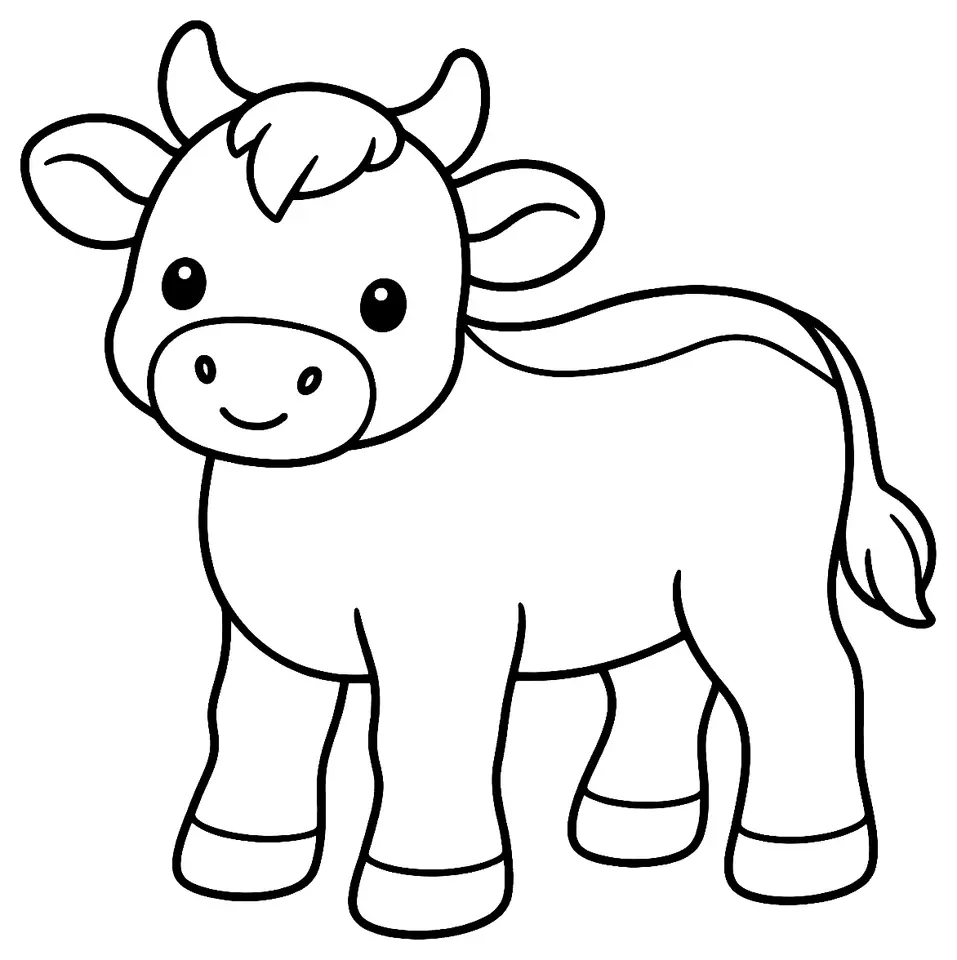 Coloriage de Cabannina : dessin au trait noir à colorier