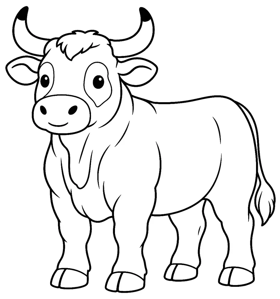Coloriage de Canaria : dessin au trait noir à colorier