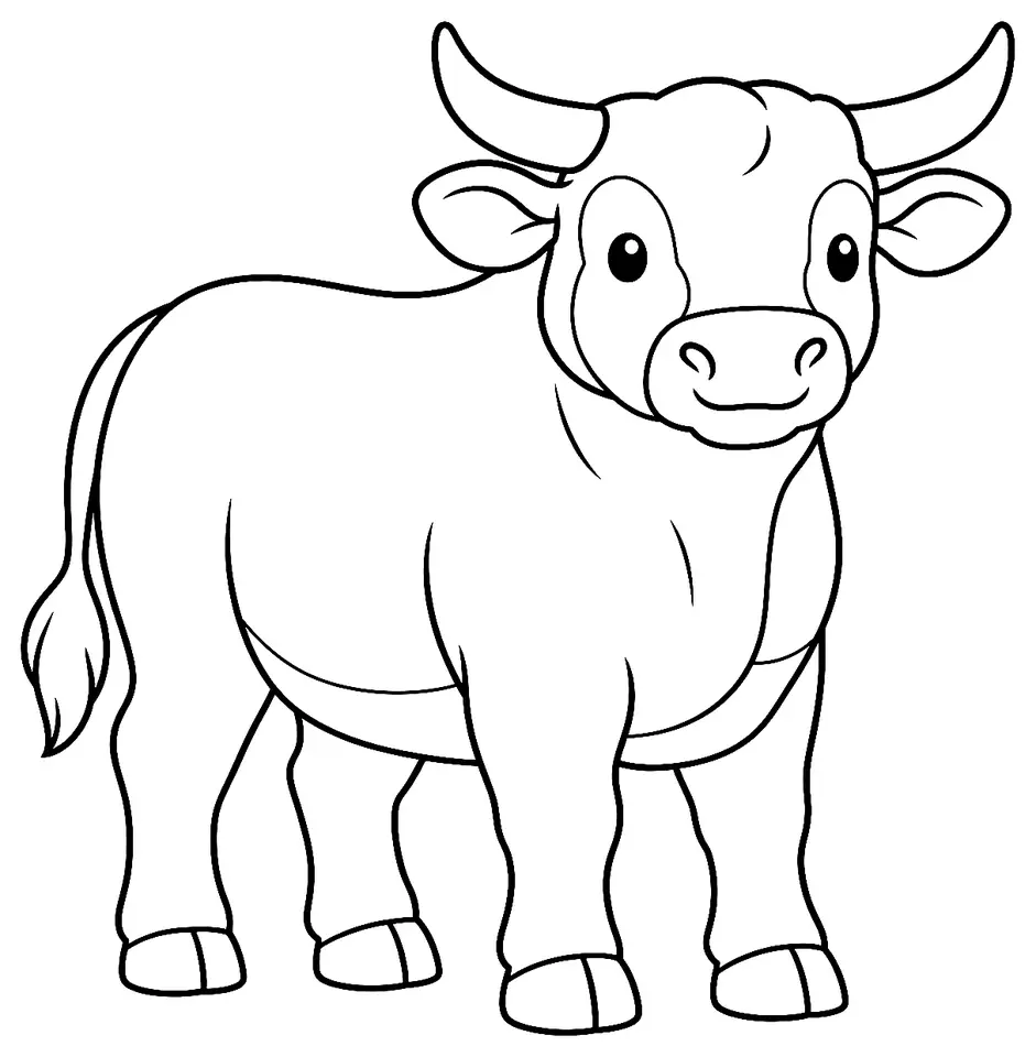 Coloriage de Caracu : dessin au trait noir à colorier