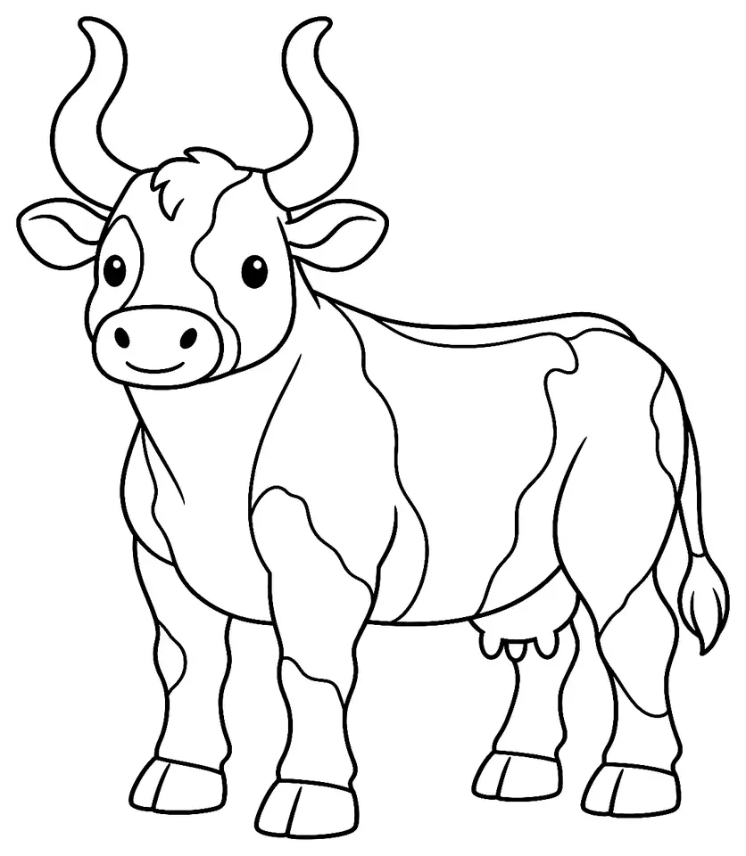 Coloriage de Cinisara : dessin au trait noir à colorier