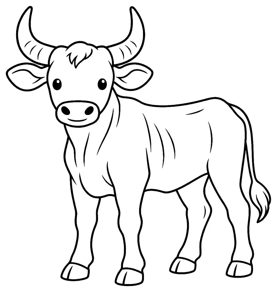 Coloriage de Corriente : dessin au trait noir à colorier