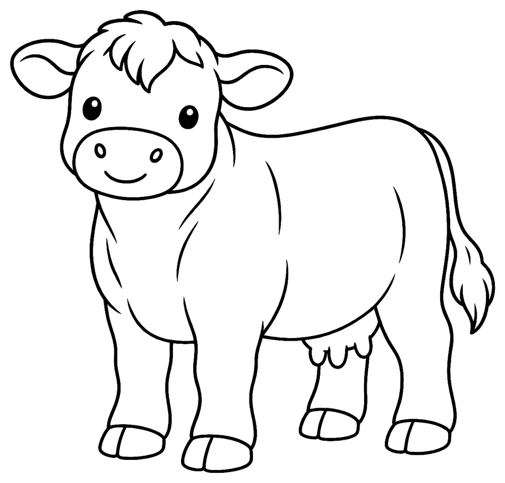 Coloriage de Eesti maatõug : dessin au trait noir à colorier