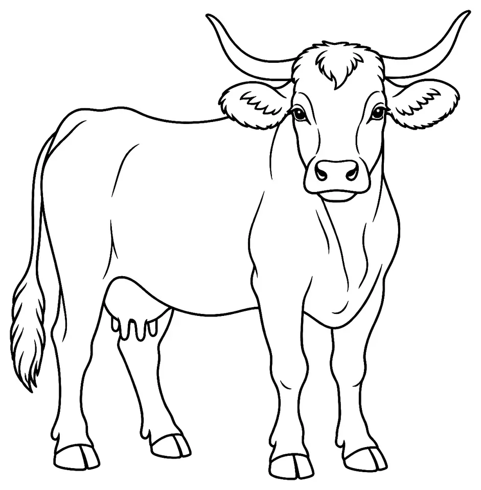Coloriage de Garfagnina : dessin au trait noir à colorier