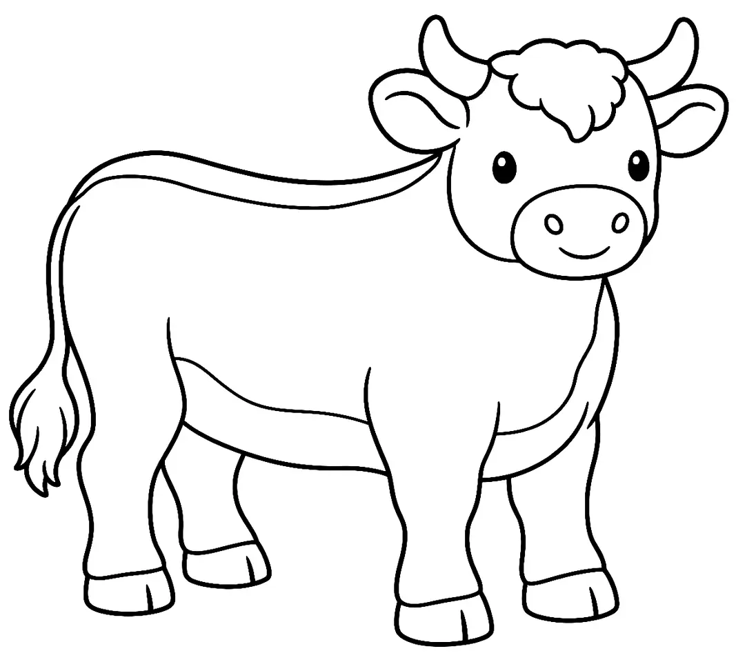 Coloriage de Glamorgan : dessin au trait noir à colorier