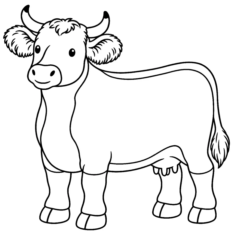 Coloriage de Gloucester : dessin au trait noir à colorier