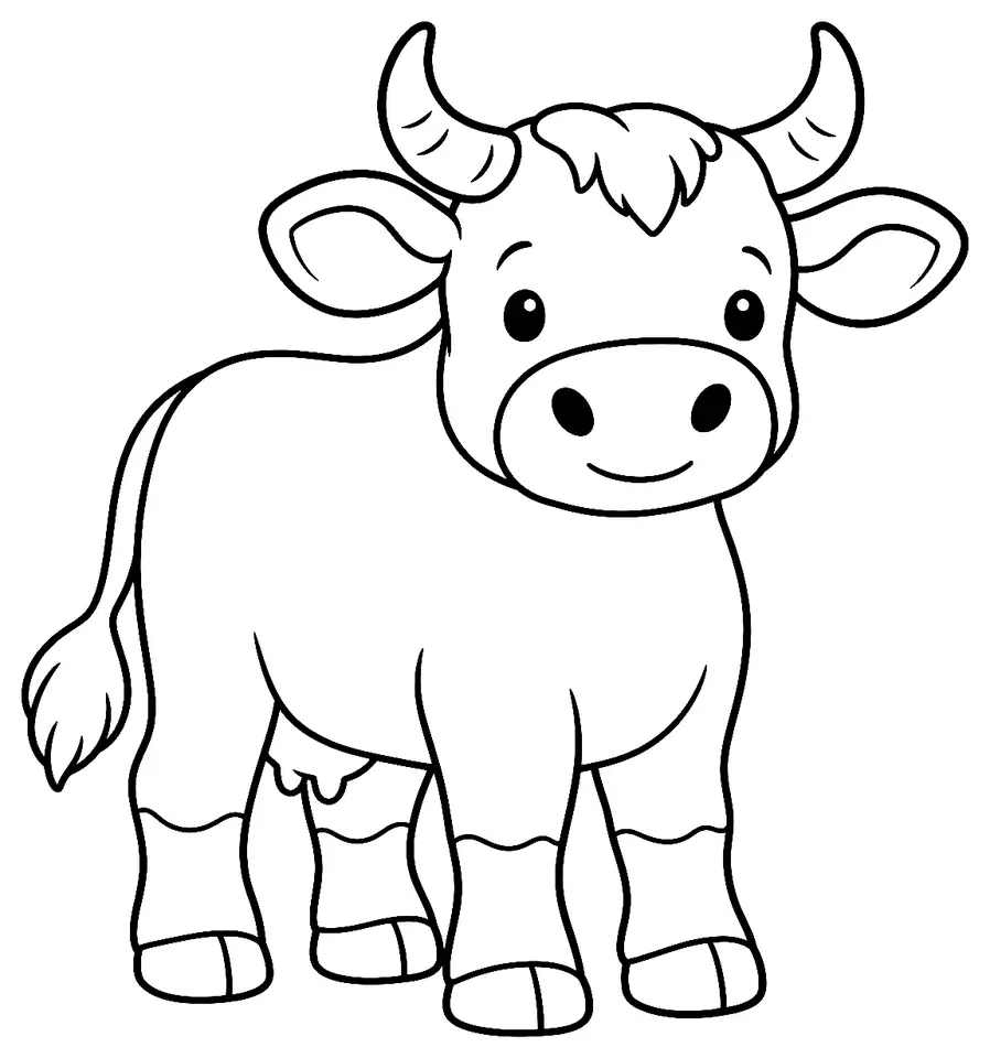 Coloriage de Guelmoise : dessin au trait noir à colorier