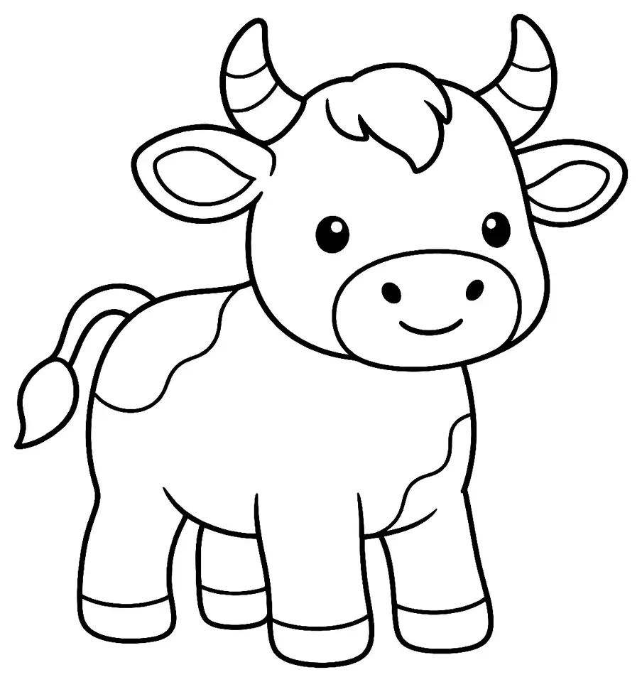 Coloriage de Hanu : dessin au trait noir à colorier