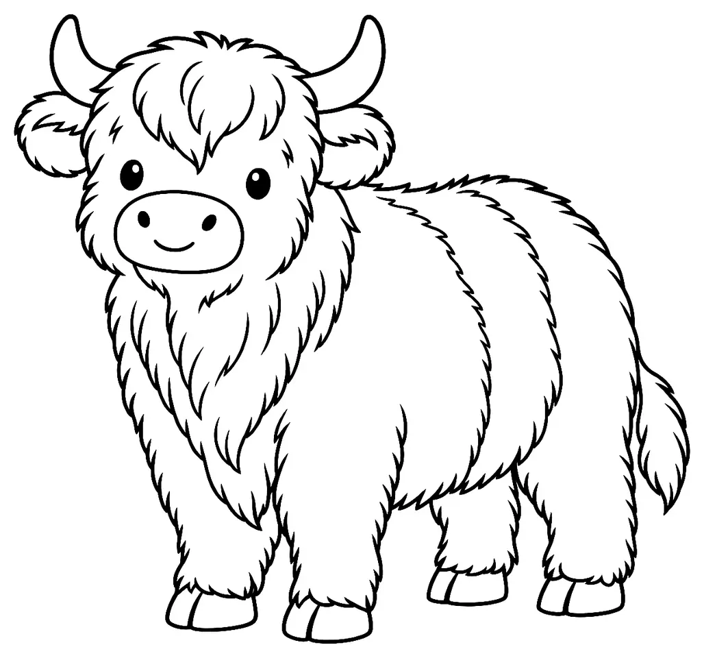 Coloriage de Iakoute : dessin au trait noir à colorier