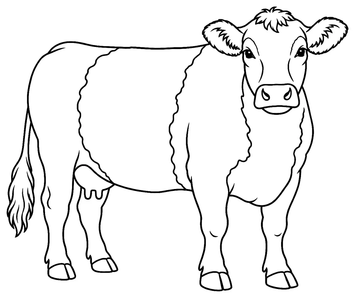 Coloriage de Irish moiled : dessin au trait noir à colorier