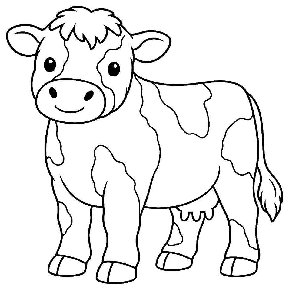 Coloriage de Islandaise : dessin au trait noir à colorier