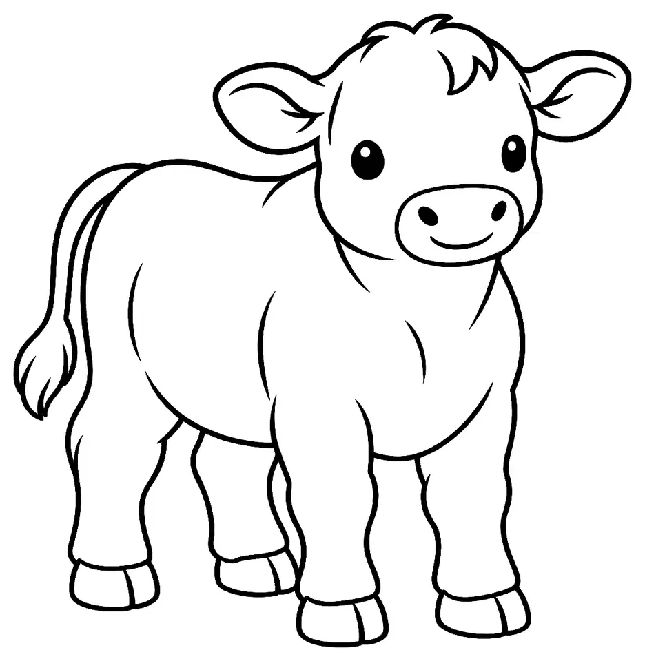 Coloriage de Japanese poll : dessin au trait noir à colorier