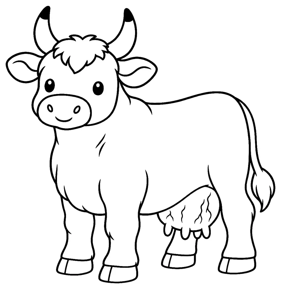 Coloriage de Kerry : dessin au trait noir à colorier