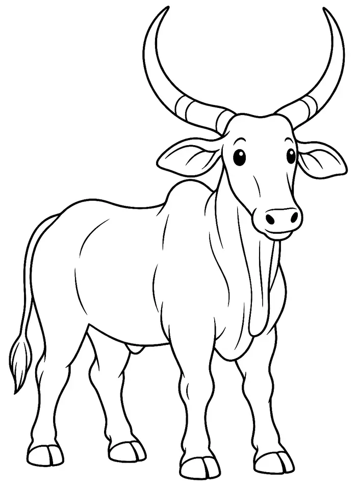 Coloriage de Khillari : dessin au trait noir à colorier