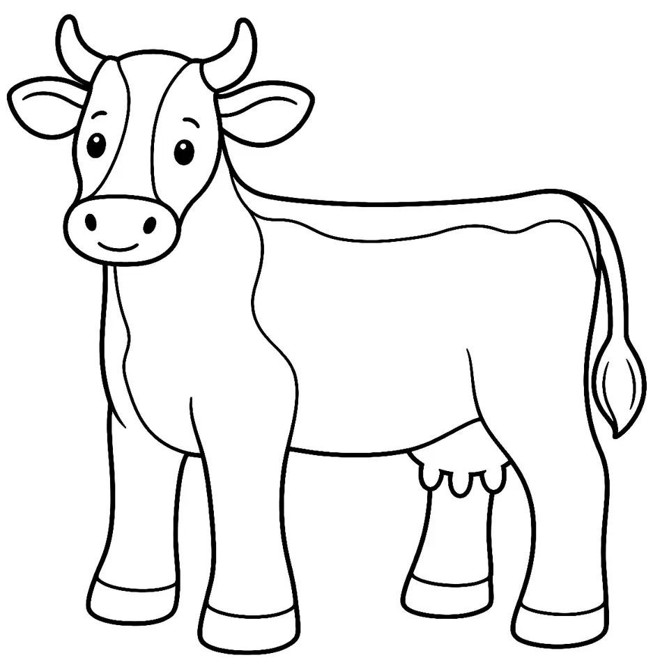 Coloriage de Kostroma : dessin au trait noir à colorier