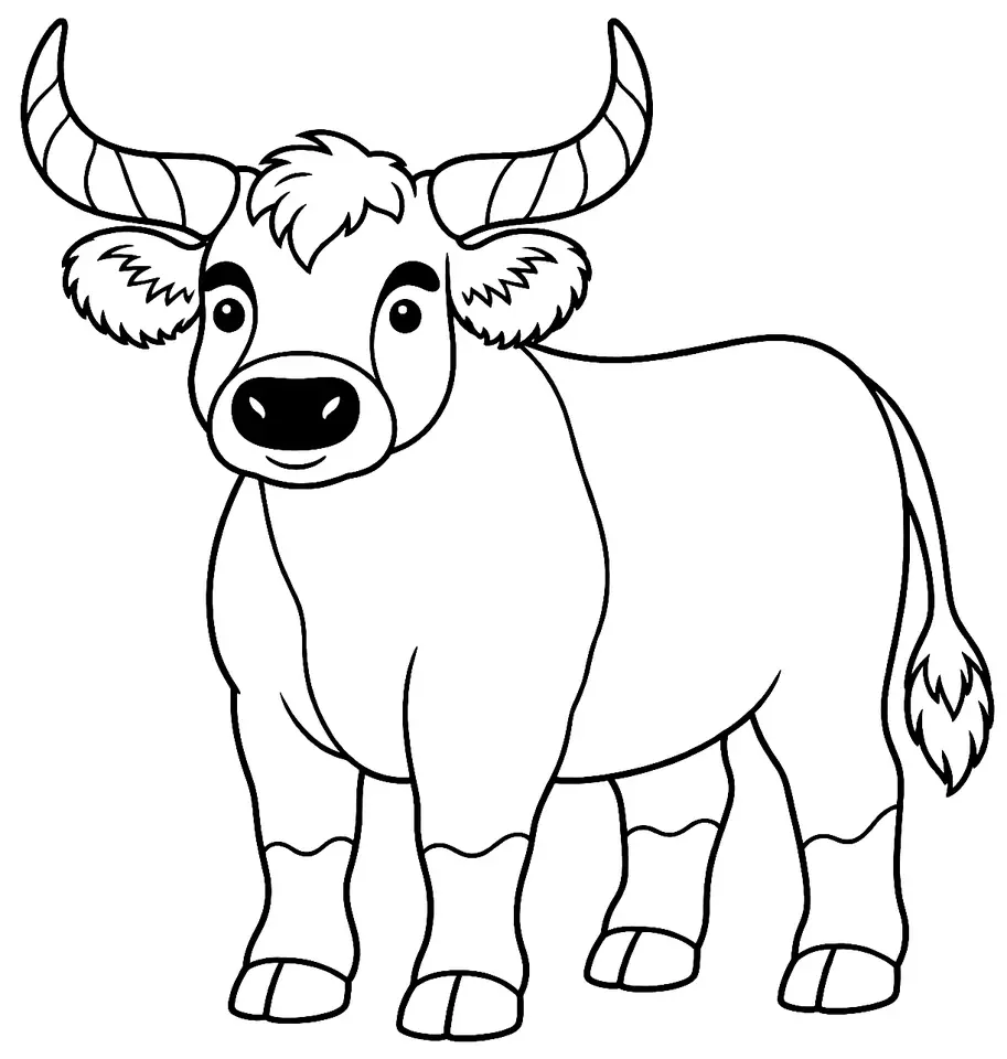 Coloriage de Limia : dessin au trait noir à colorier