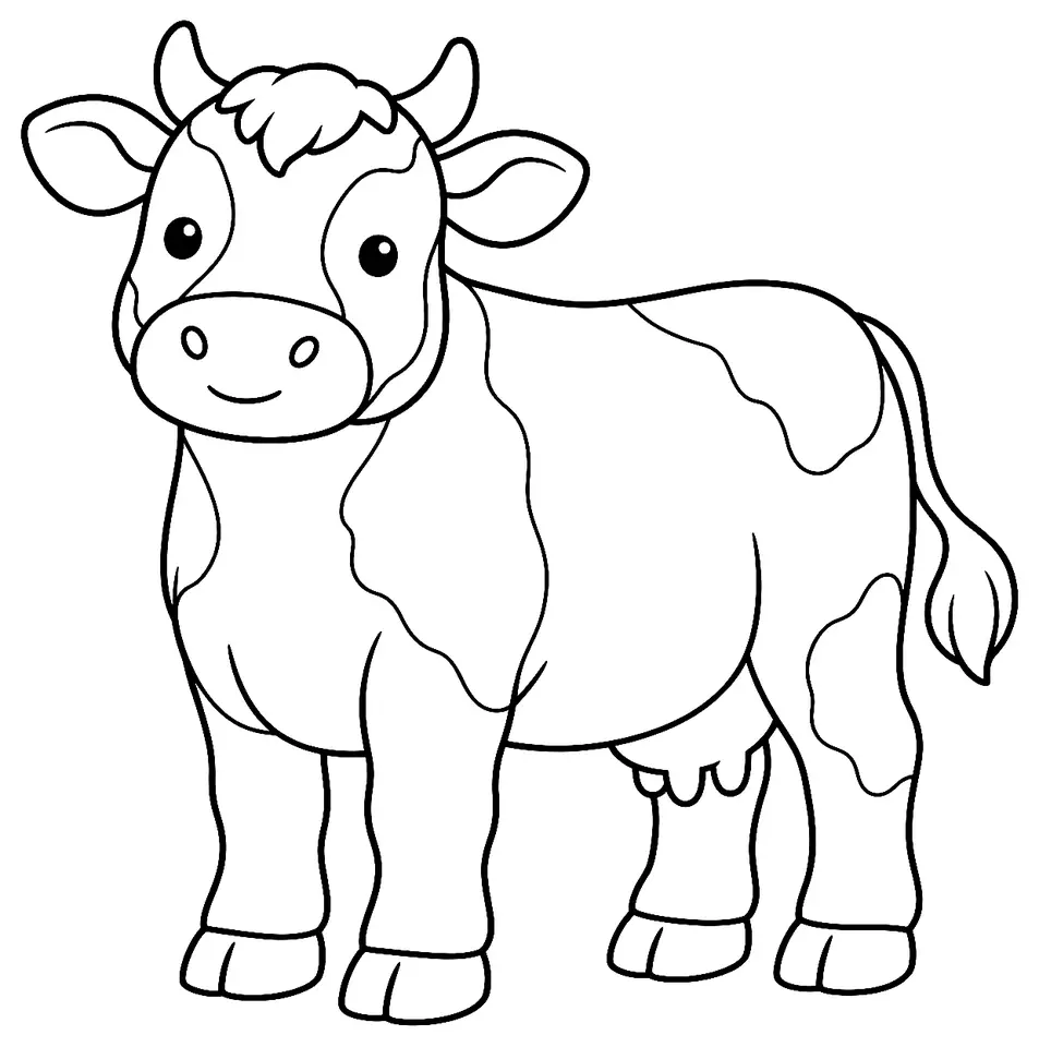 Coloriage de Lucerna : dessin au trait noir à colorier