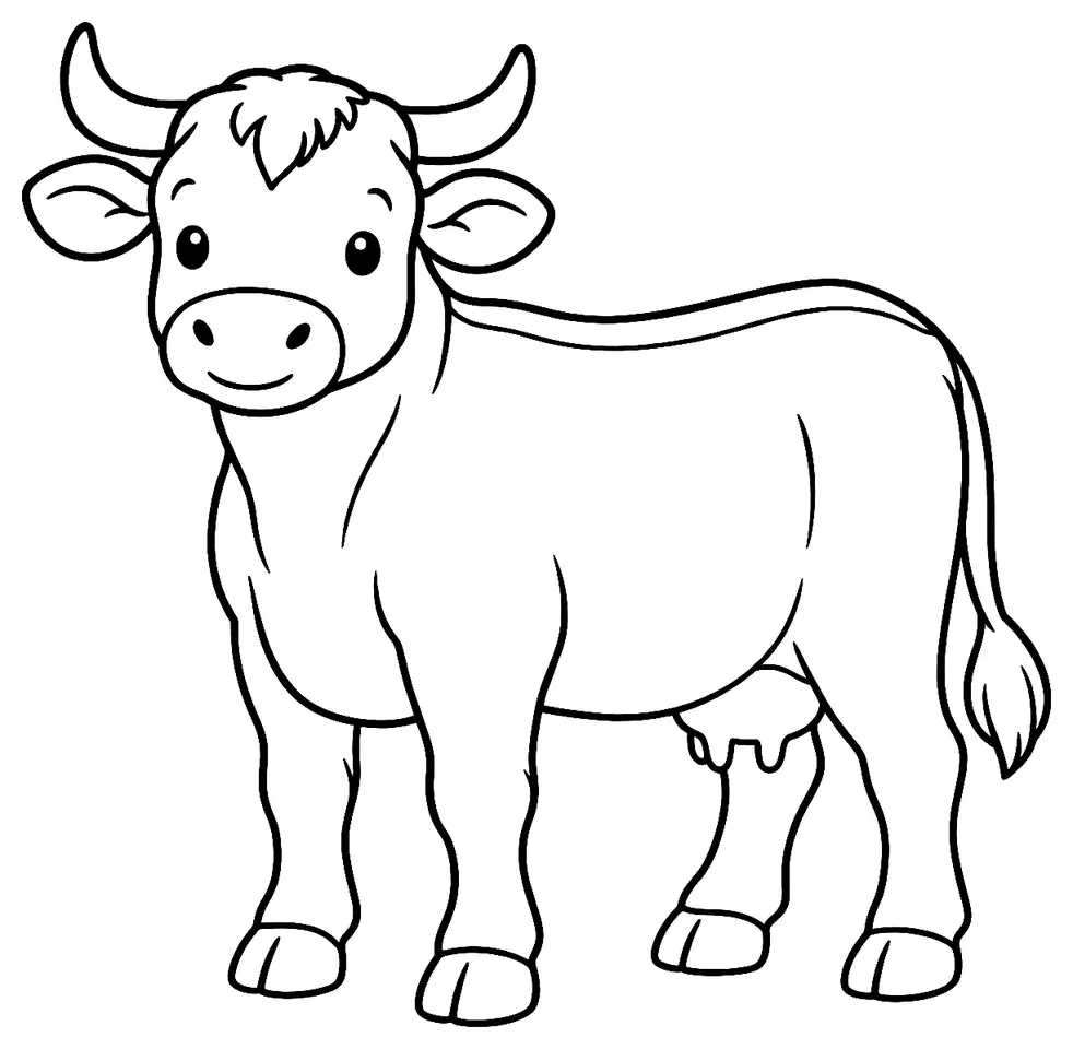 Coloriage de Mallorquina : dessin au trait noir à colorier