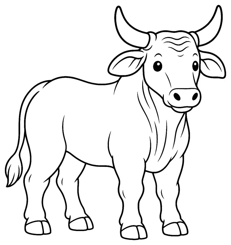 Coloriage de Malnad Gidda : dessin au trait noir à colorier