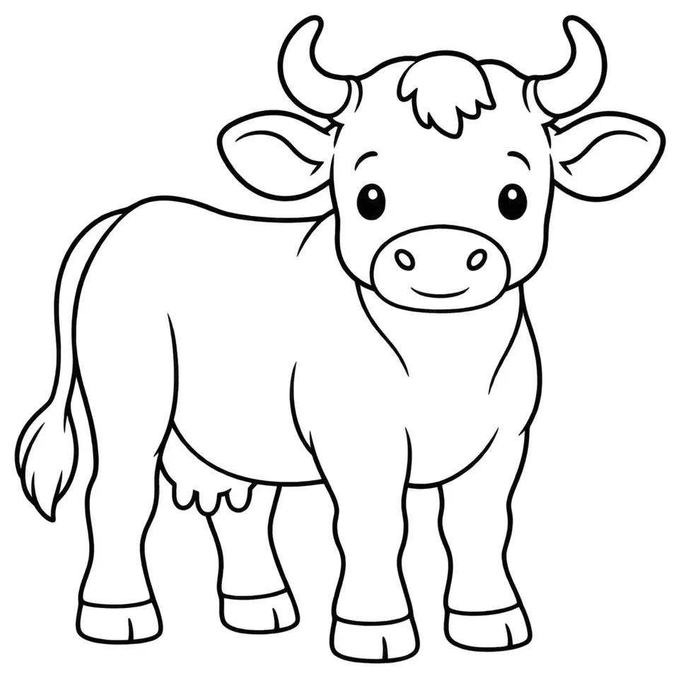 Coloriage de Marine landaise : dessin au trait noir à colorier