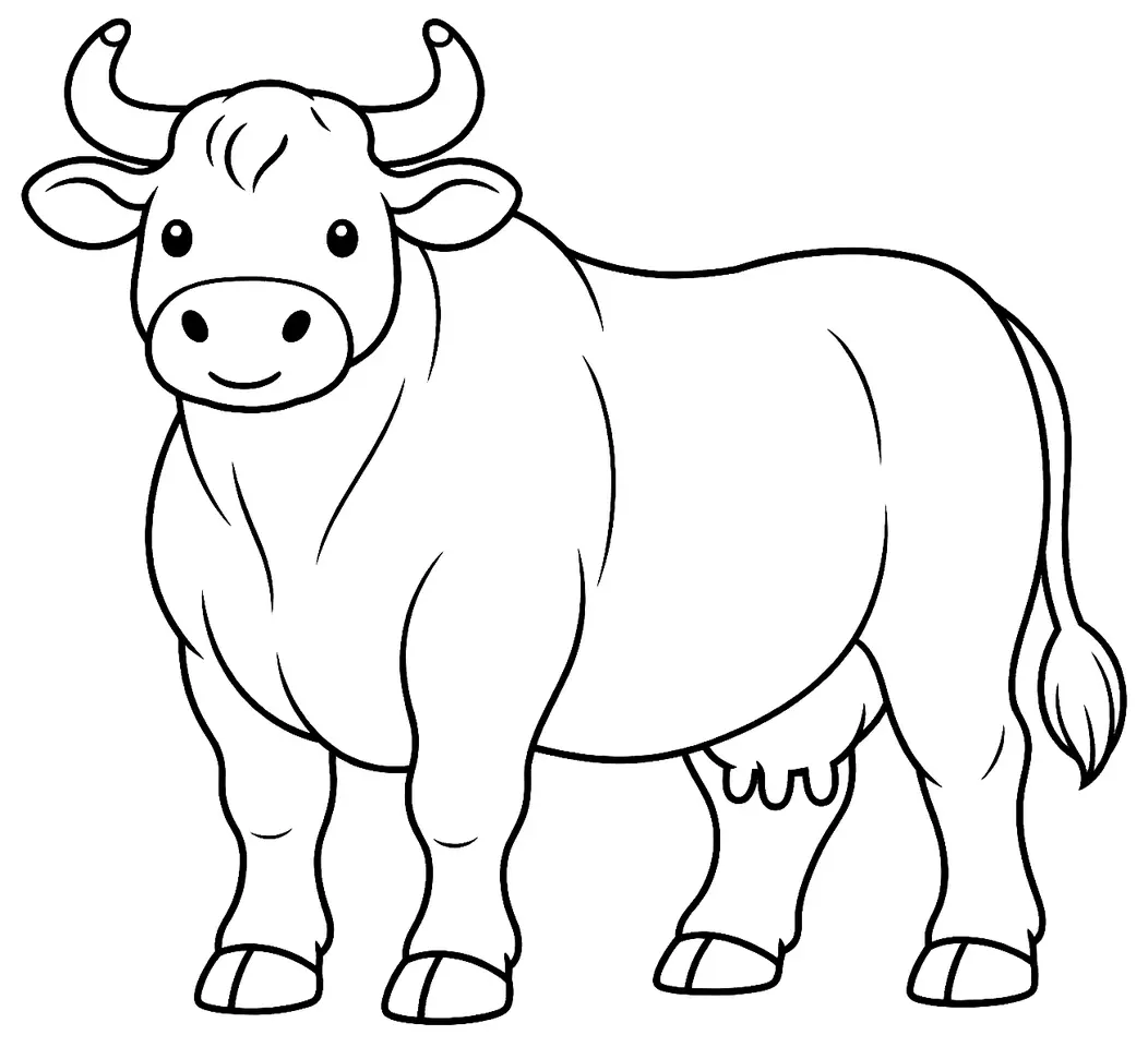 Coloriage de Marinhoa : dessin au trait noir à colorier