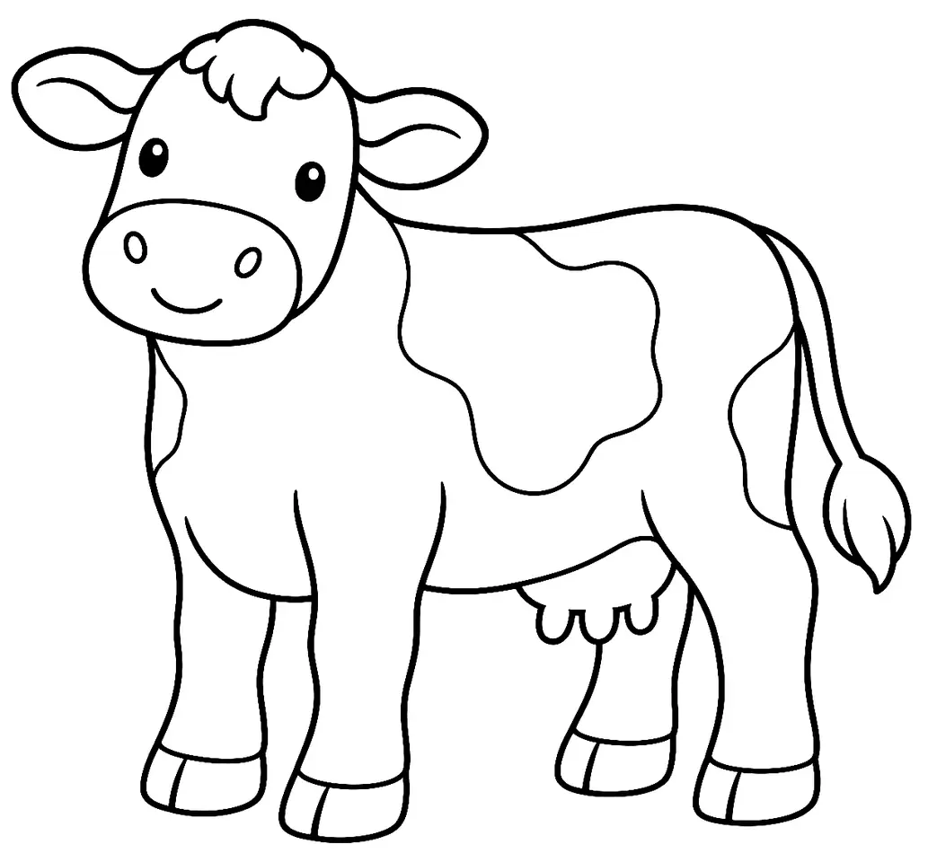 Coloriage de Menorquina : dessin au trait noir à colorier