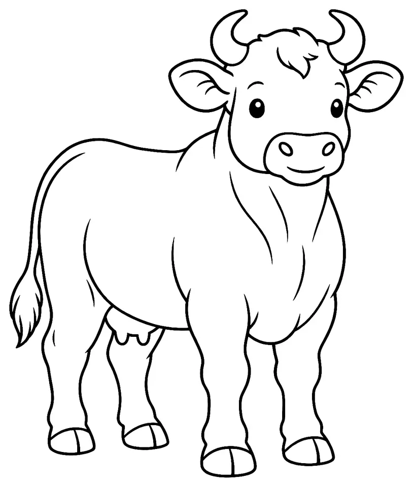 Coloriage de Minhota : dessin au trait noir à colorier