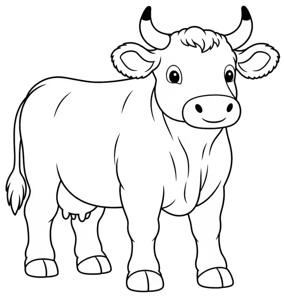 Coloriage de Mirandaise : dessin au trait noir à colorier