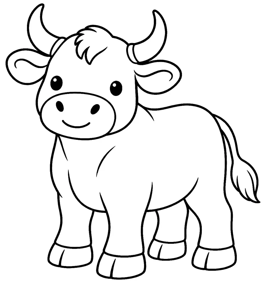 Coloriage de Monchina : dessin au trait noir à colorier
