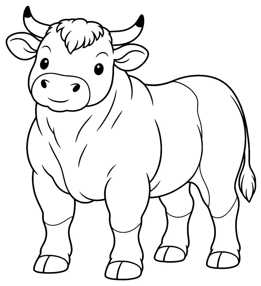 Coloriage de Murboden : dessin au trait noir à colorier