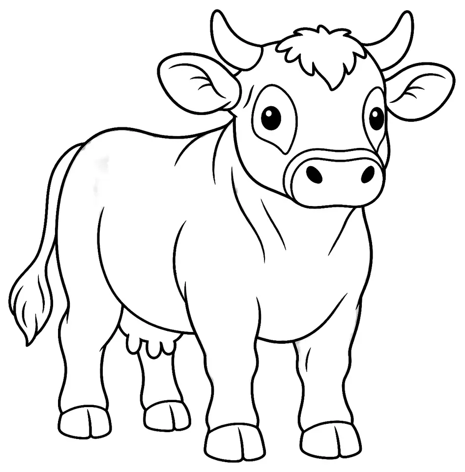 Coloriage de Nantaise : dessin au trait noir à colorier